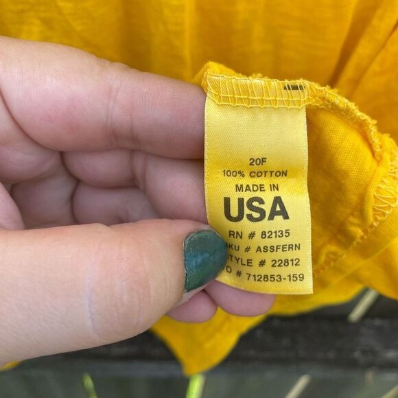 Fresh Produce Yellow Oversized Babydoll T-Shirt | M/L - Picture 3 of 4